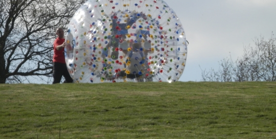 Pushing the Zorbing Banner